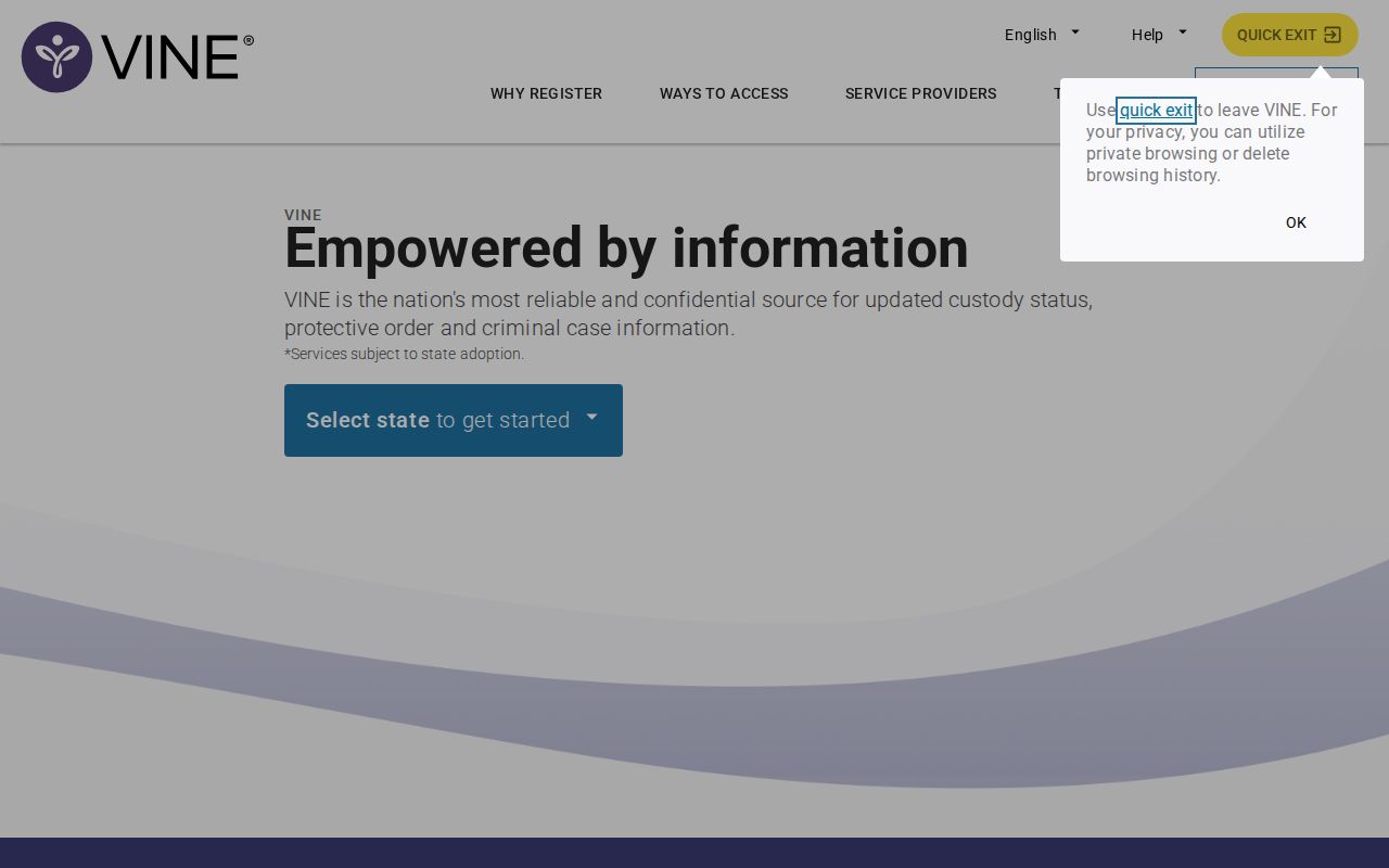 King George County local jail release notification records service